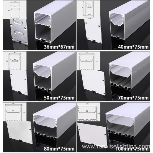 clear milky linear diffuser for office lighting use